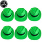 UV Neon Glow Party Hats – Blacklight Fluorescent Plastic Hats for Kids & Adults