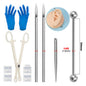 Body Piercing Kit – Surgical Steel Tapers, Needles & Tools for Lip, Nose, Tongue, Cartilage & Navel