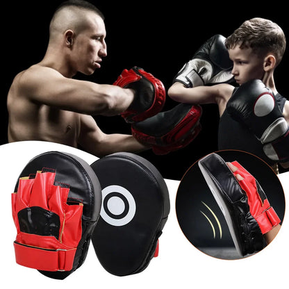 Kick Boxing Gloves Pad PU Leather for Adults Kids MMA Karate Muay Thai Free Fight Training Equipment