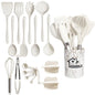 Pink 18Pcs Food Grade Silicone Kitchen Cookware Utensils Set