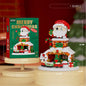 Christmas Micro Building Block Series Santa Claus Reindeer Puzzle Assembling Bricks Table Decoration