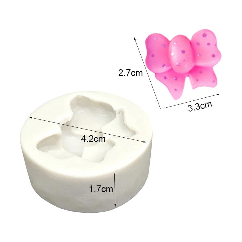 Bow Bowknot Silicone Cake Baking Mold Sugarcraft Chocolate Cupcake Resin Tools Fondant Decorating Tools