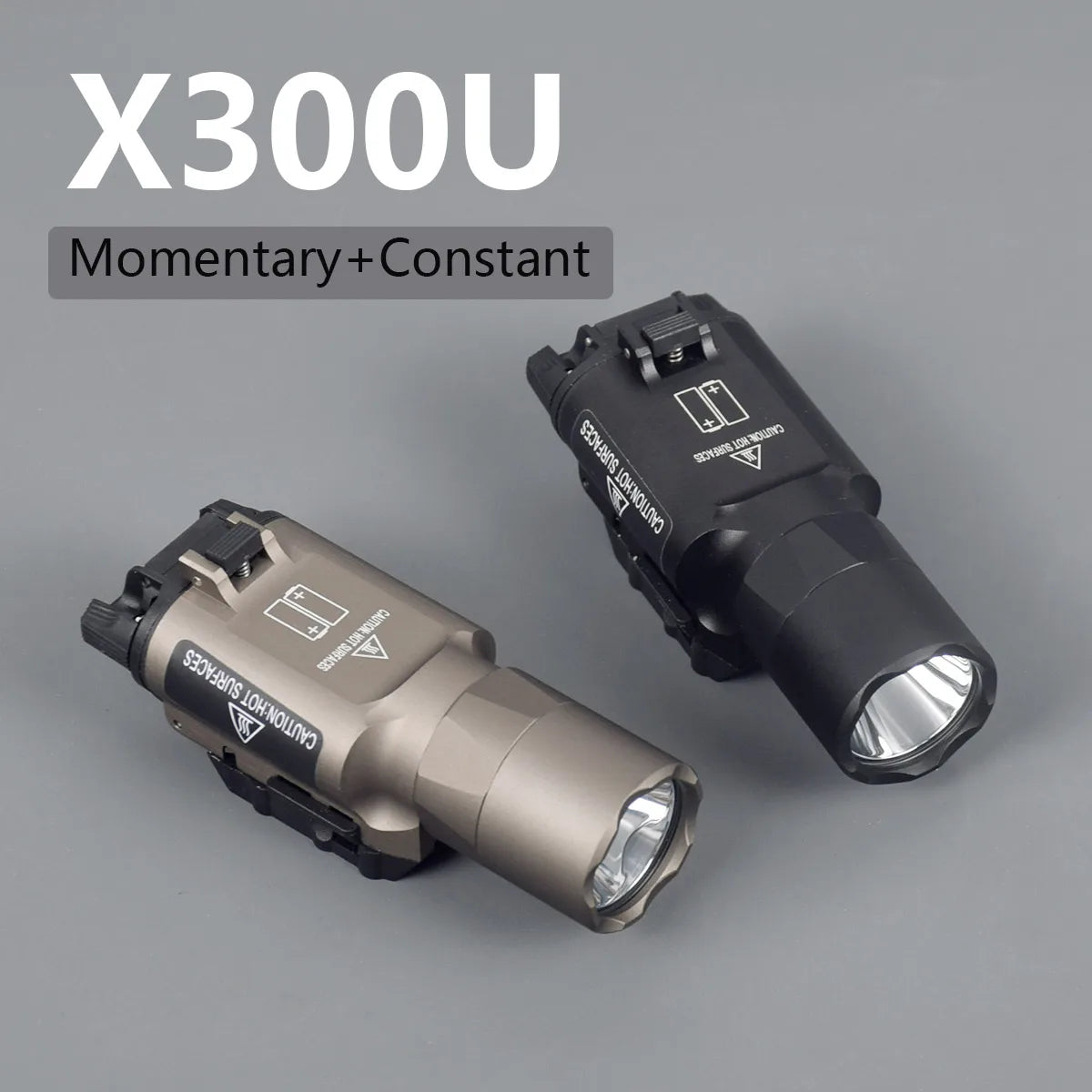 Tactical SureFire LOGO X300 Ultra XH35 X300UH-B Weapon Gun Light Lanterna Torch For Airsoft Pistol Glock 17 18 19 22 20mm Rail