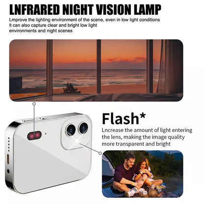 64GB 4K HD Digital Camera – Touchscreen Camcorder with 64MP Photos, Music Player, Night Vision & Vlogging Recorder