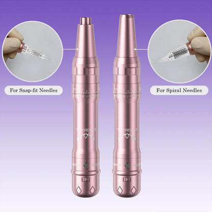 DM Wireless Permanent Makeup Machine Kit Micropigmentation Microblading Pen Eyebrow Tattoo Kit With Ink 15PCS Eyebrow Needles