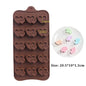 (59-87) Handmade Chocolate Candy Mould Jelly Pudding Ice Mold Insect Rose Heart Shape Silicone Moulds Baking Tool