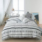 Bohon Paisley Duvet Cover Set Black White Print 3pcs Bedding Sets Luxury Pillow Case Queen and King Size Cotton Bedding Sets