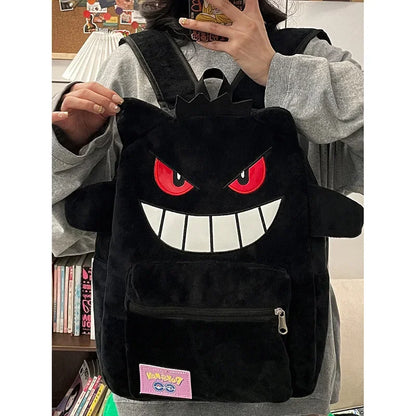 Gengar Backpack Trendy Cool Large Bag Cute Cartoon Kawaii Couple Gift Storage Toys Anime Accessories