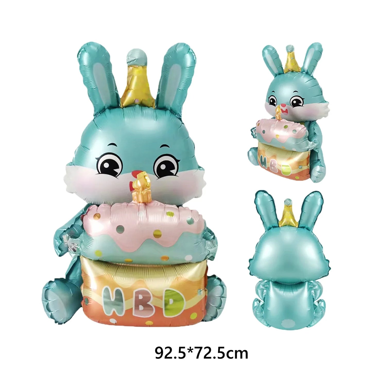 Easter Standing Bunny Balloon Huge Cartoon Rabbit Shape Foil Balloon Happy Easter Eggs Chicks Rabbits Easter Party Favors