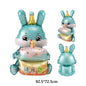 Easter Standing Bunny Balloon Huge Cartoon Rabbit Shape Foil Balloon Happy Easter Eggs Chicks Rabbits Easter Party Favors