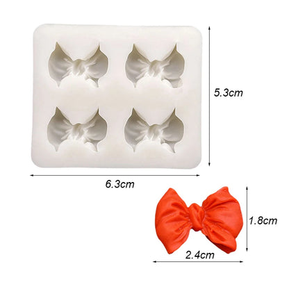 Bow Bowknot Silicone Cake Baking Mold Sugarcraft Chocolate Cupcake Resin Tools Fondant Decorating Tools