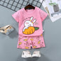 2Pc Children's Boys Girl T-shirt Shorts Summer Sets