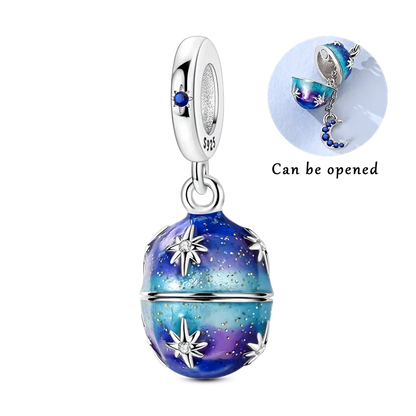 925 Sterling Silver Hot Sale 3D Openable Locket Bracelet Charm Bead Easter Pendant Fit Bracelet Necklace for Women DIY Gift