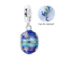 925 Sterling Silver Hot Sale 3D Openable Locket Bracelet Charm Bead Easter Pendant Fit Bracelet Necklace for Women DIY Gift