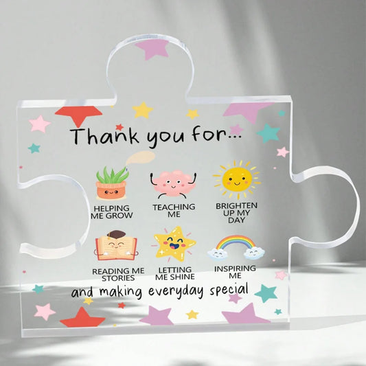 Acrylic Heart Thank‑You Plaque – Appreciation Gift