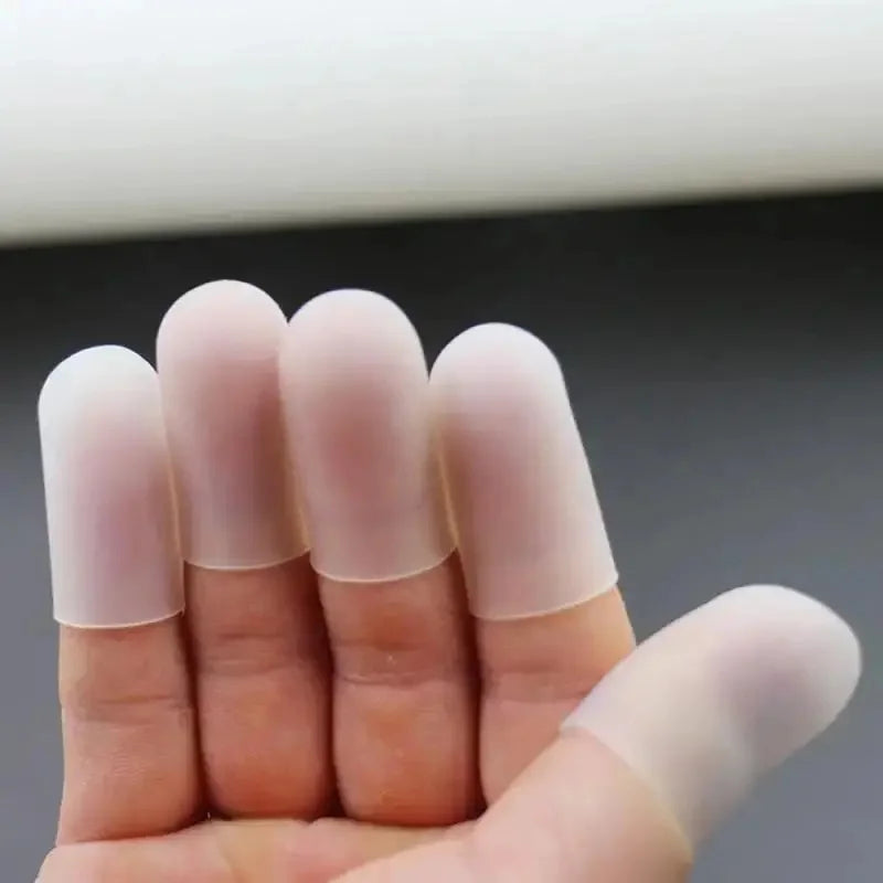 Silicone Finger Protector Sleeve Cover Anti-cut Heat Resistant Finger Sleeves Great Cooking Kitchen Tools
