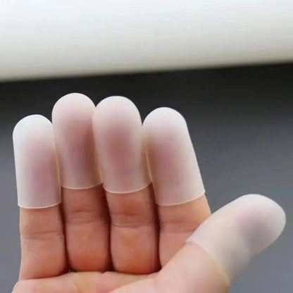 Silicone Finger Protector Sleeve Cover Anti-cut Heat Resistant Finger Sleeves Great Cooking Kitchen Tools
