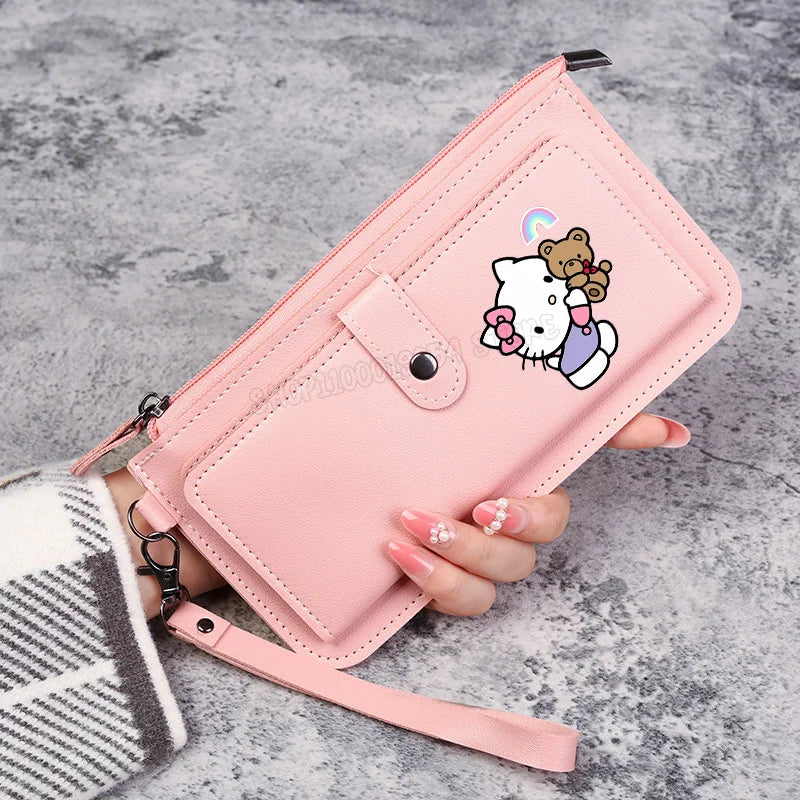 Hello Kitty Women Wallets PU Leather