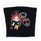 Harajuku Goth Short Sleeve Y2K Style Letter Print Fairy Grunge Summer E-girl White Crop Top Slim 2000s Star Streetwear T-shirts