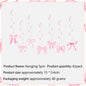 Pink Bow Birthday Theme Party Set Disposable