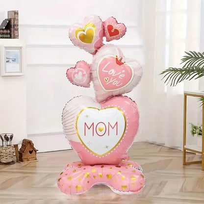 1pc 60 inch oversized standing love mom aluminum film balloon Mother's Day party decoration, birthday party decoration