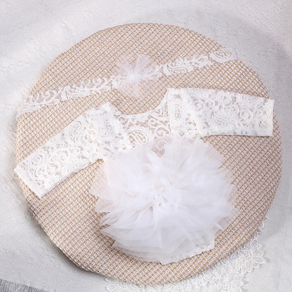 Newborn Baby Tutu Dress: Lace Girl Princess Romper, Perfect for Photoshoots