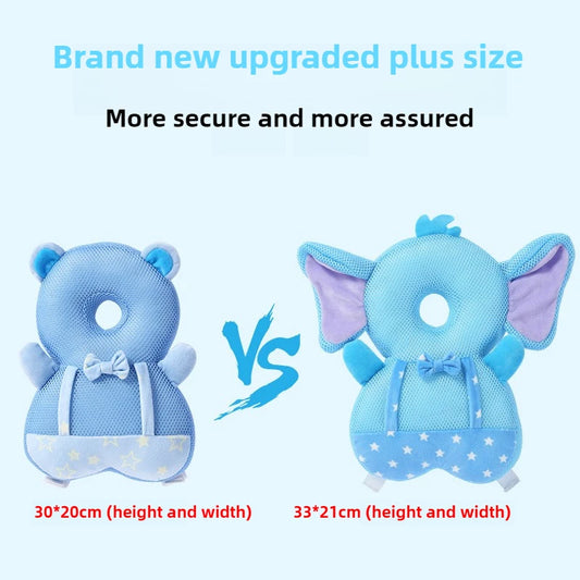 Baby Head Protection Backpack Pillow Toddler Head Safety Pad Cushion Anti-fall Head Protection Pillow Highly Elastic Breathable