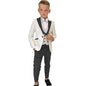 Classic Boy's Suit Set 3 Pieces Paisley Long Sleeves Formal Tuxedo For Kids From 3 to 14 Years (Wedding Flower Boy)
