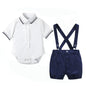 Kids Boys Formal Party Outfits Clothes Set Wedding Birthday Toddler Boy Gentleman Handsome Children Elegant Suit 1 2 3 4 5 Years