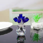 Colourful Rose Bouquet - For Anniversary, Mother's Day, Valentine's Day Crystal Rose Bouquet - Eternal Rose Decorative Gift