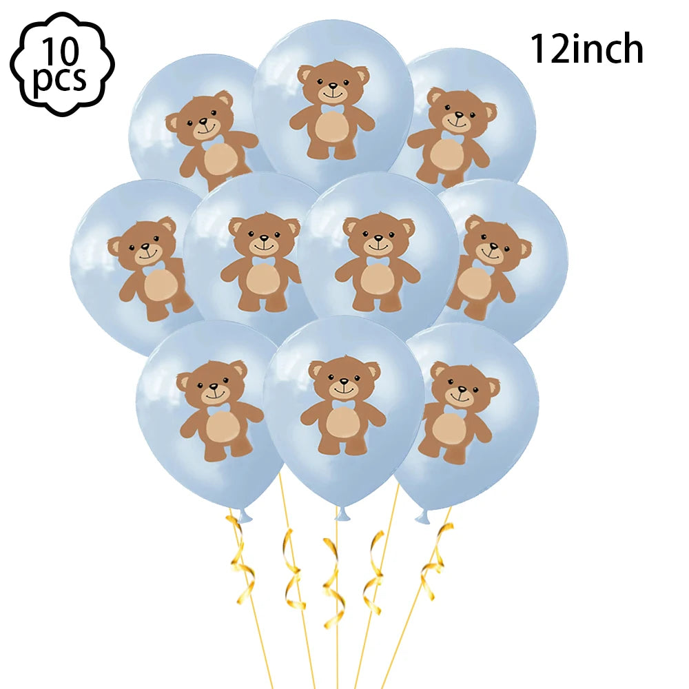 Brown Teddy Bear Party Baby Shower Supplies