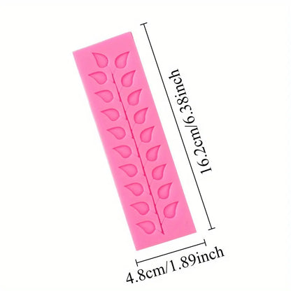 1pc Premium Silicone Lace Leaf Mold for Fondant & Chocolate - Versatile Cake Decorating Tool, , Heat Resistant