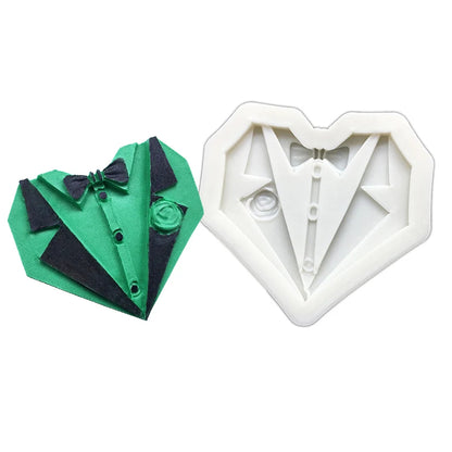 Moustache Bows Necktie Father's Day Silicone Sugarcraft Mold Chocolate Cupcake Baking Mold Fondant Cake Decorating Tools