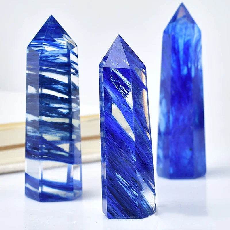 Natural Stone and Crystals Point Wand Rose Quartz Amethyst Home Decoration Mineral Stones Crafts