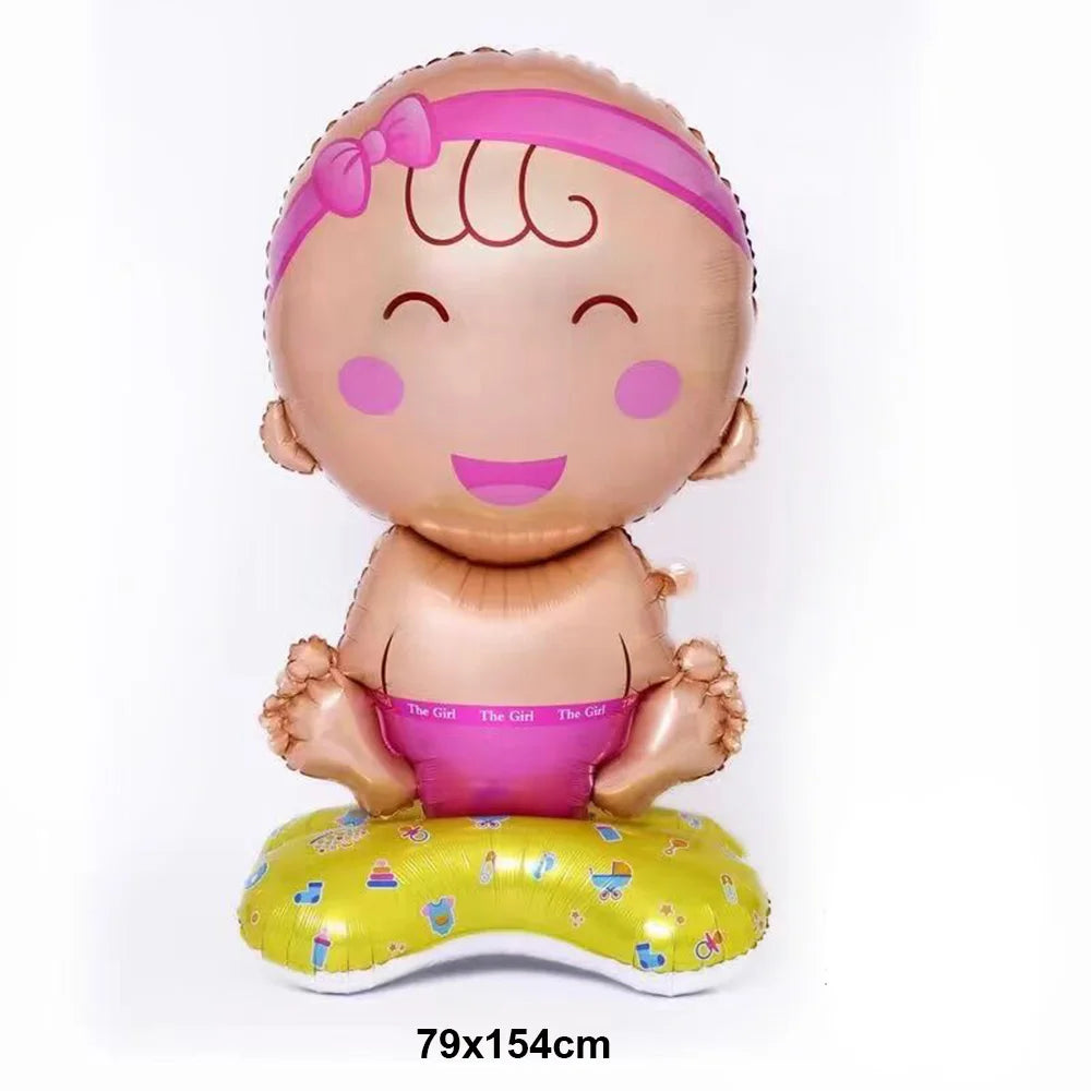 Baby Boy Girl Foil Balloon Gender Reveal Balloon Bear Helium Balloon Baby Shower Gift Kids Birthday Party Wedding Decor Supplies