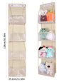 4/6-Tier Hanging Storage Bag Foldable Organizer Over-The-Door Holder For Hair Accessories Snacks Toys Clothes Storage Holder