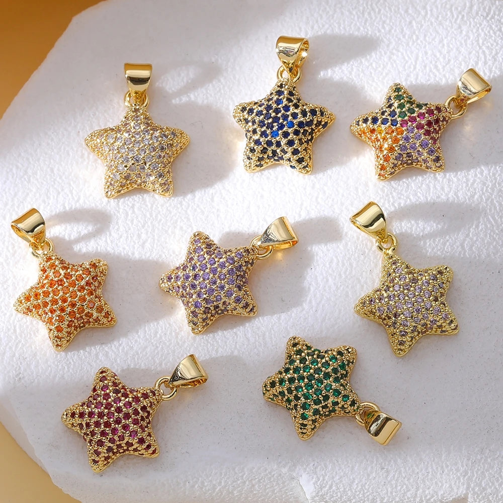 Handmade Luxury Pendant 18K Real Gold-Plated Charms