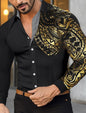 Men’s Long Sleeve Button‑Up Shirt