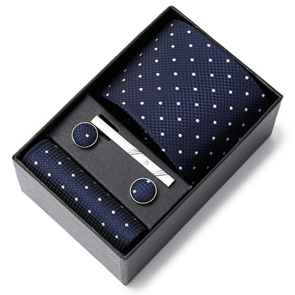 Men's  Tie Pocket Squares Necktie Box Set