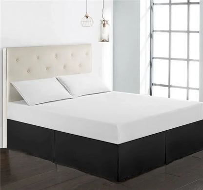 Solid Brushed Bed Skirt Standard Size for Twin Full Queen King Bedroom Beds Cover Non-slip Mattress Cover Bedsheet/ Bedspread