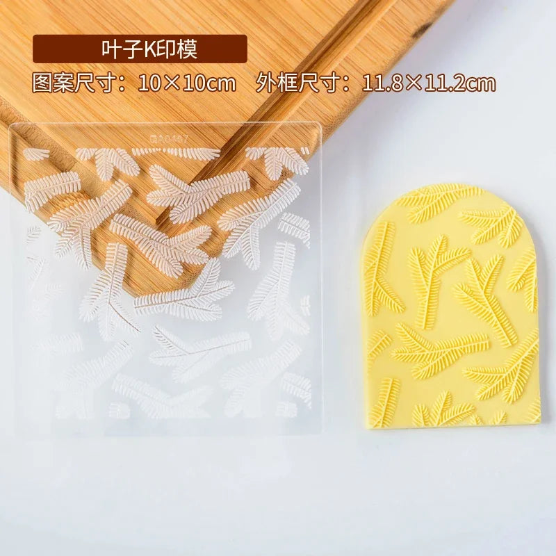New Plant Flower Cookie Embosser Mould Spring Easter Party Fondant Biscuit Mold Cake Decorating Tools Acrylic Icing Cookie Mould