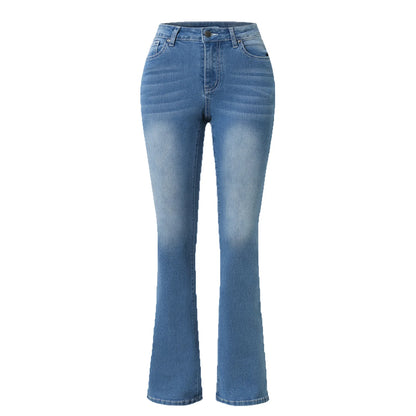 Women's Stretch Boot Cut Jeans: Fashion Slim Fit, Hip-Lifting Denim Flared Casual