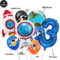 4D Standing Astronaut Spaceman Balloons Rocket Foil Balloons Kids Toys Baby Shower Outer Space Themed Birthday Party Decorations
