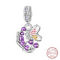 Springtime Charms 925 Sterling Silver Swallow Snail Butterfly Flower Charms Beads Fit Qikaola Bracelet DIY Birthday Jewelry Gift