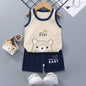 Casual Baby Boy Short Sleeve Sports T-shirt and  Shorts Set