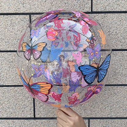 5PCS Butterfly Print Bobo Balloons Balloon Arch Wedding Happy Birthday Party Baby Shower Easter Christmas Ramadan Decoration