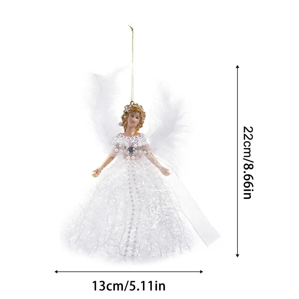 Angel Pendant Christmas Home Decoration Doll Lightweight Lovely Interesting Toys Ideal Gift Toddler Kids Christmas Tree Decor