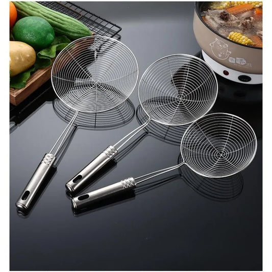 Stainless Steel Wire Mesh Skimmer Colander Spoon