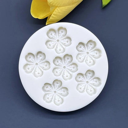 Flower Sakura Silicone Sugarcraft Mold Resin Tools Cupcake Baking Mould Fondant Cake Decorating Tools