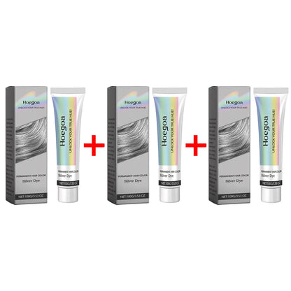 Permanent Grey Hair Dye Styling Hair Color Wax Shampoo No Damage Quick Coloring Long-Lasting Professional Hair Dyeing Cream